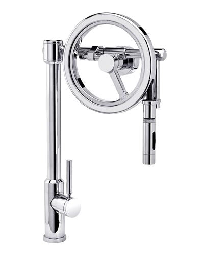 Waterstone - Endeavor Wheel Pulldown Faucet - Toggle Sprayer