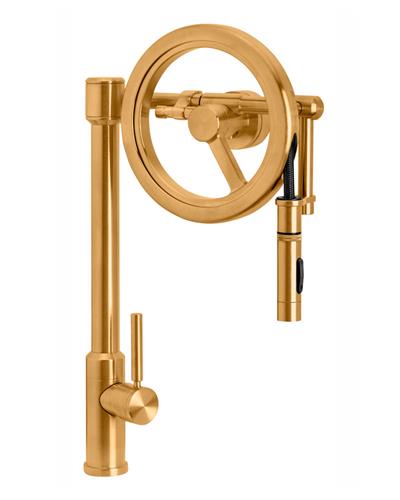 Waterstone - Endeavor Wheel Pulldown Faucet - Toggle Sprayer