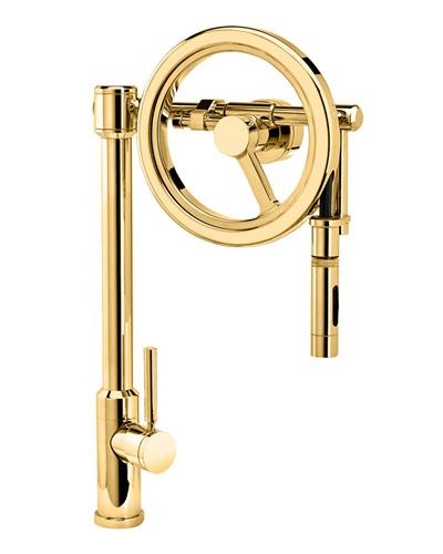 Waterstone - Endeavor Wheel Pulldown Faucet - Toggle Sprayer