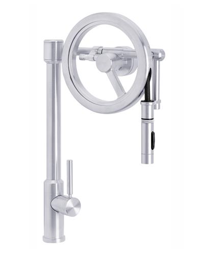 Waterstone - Endeavor Wheel Pulldown Faucet - Toggle Sprayer