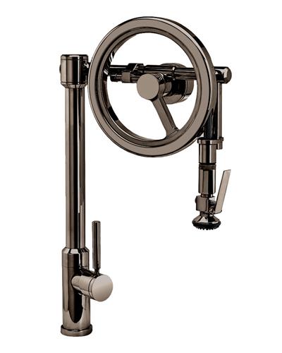 Waterstone - Endeavor Wheel Pulldown Faucet - Lever Sprayer