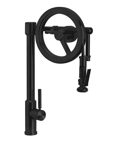 Waterstone - Endeavor Wheel Pulldown Faucet - Lever Sprayer