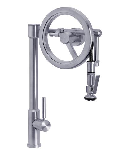 Waterstone - Endeavor Wheel Pulldown Faucet - Lever Sprayer