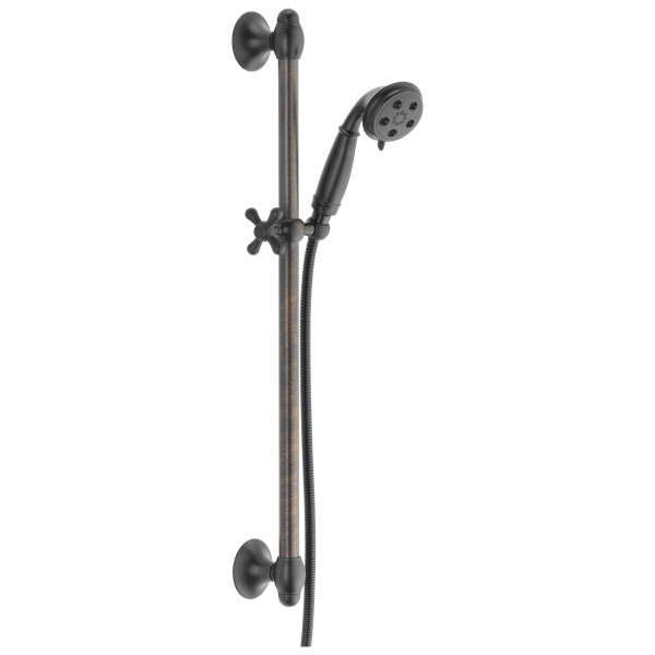 Delta - H2Okinetic 3-Setting Slide Bar Hand Shower