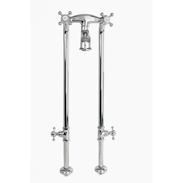 Cheviot - Extra Tall Free Standing Tub Filler W/Stop Valves