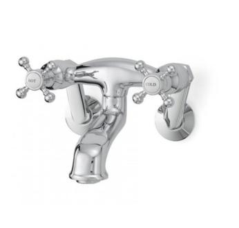 Cheviot - Wall Mount Tub Filler, Cross Handles