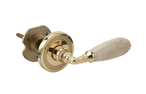 Phylrich - Beige Marble Door Lever - Half Dummy