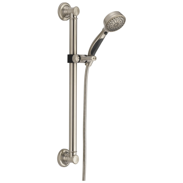 Delta - Activtouch 9-Setting Hand Shower With Traditional Slide Bar / Grab Bar