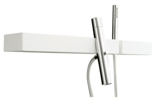 Aquabrass - Blok Wallmount Tub Filler With Handshower