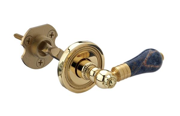 Phylrich - Blue Sodalite Door Lever - Half Dummy