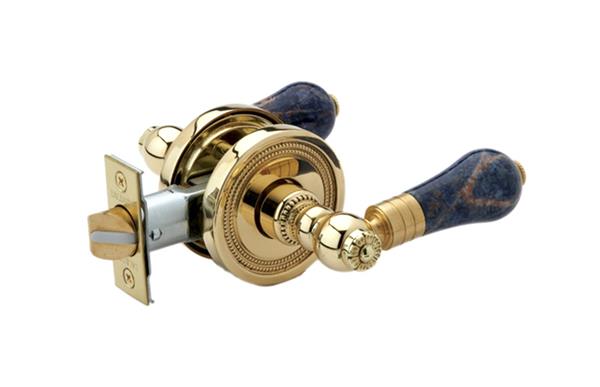 Phylrich - Blue Sodalite Door Lever Passage Set