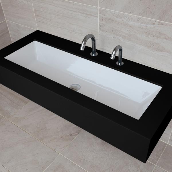 Lacava - Aquasei Under-Counter Or Self-Rimming Porcelain Bathroom Sink With An Overflow