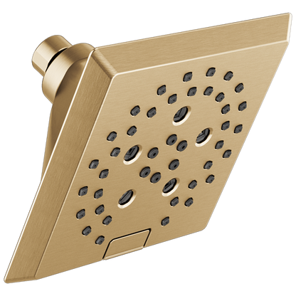 Delta - H2Okinetic 5-Setting Angular Modern Raincan Shower Head