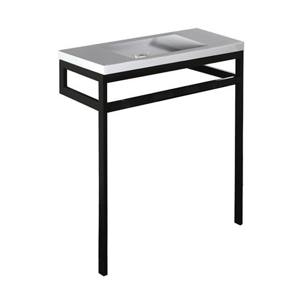 Lacava - Dimini Floor-Standing Console Stand With A Towel Bar (Bathroom Sink 5273 Sold Separately). It Must Be Attached To Wall.