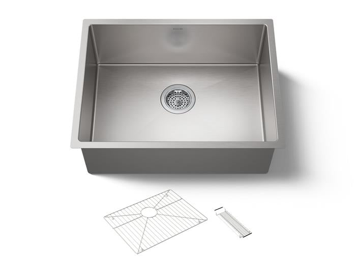 Kohler - Strive 24 Inch Undermount Single-Bowl Kitchen Sink With Accessories