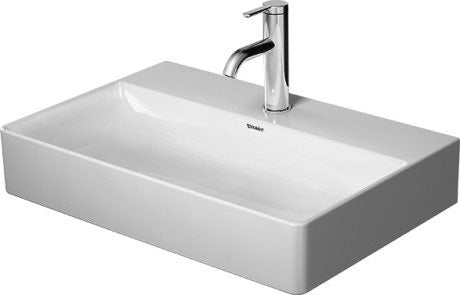 Duravit - DuraSquare 23 5/8" Rectangular Vessel Sink in White