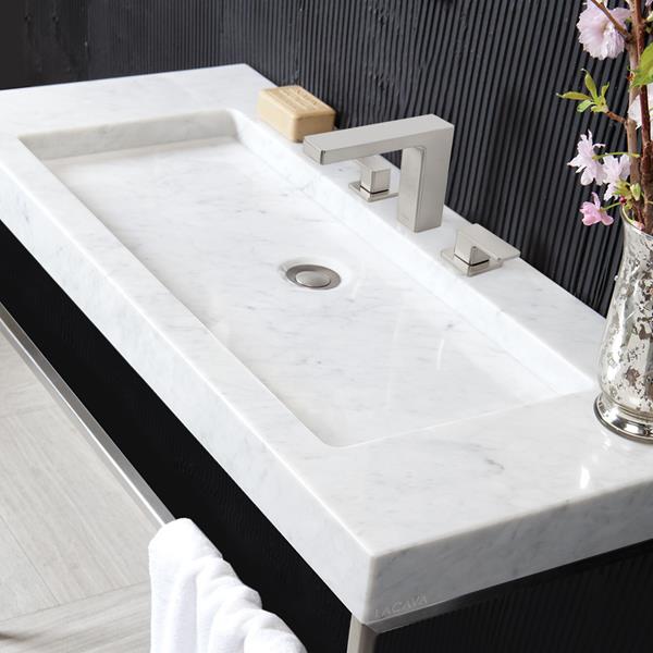 Lacava - Libera  Vessel Or Vanity Top Stone Bathroom Sink Without An Overflow