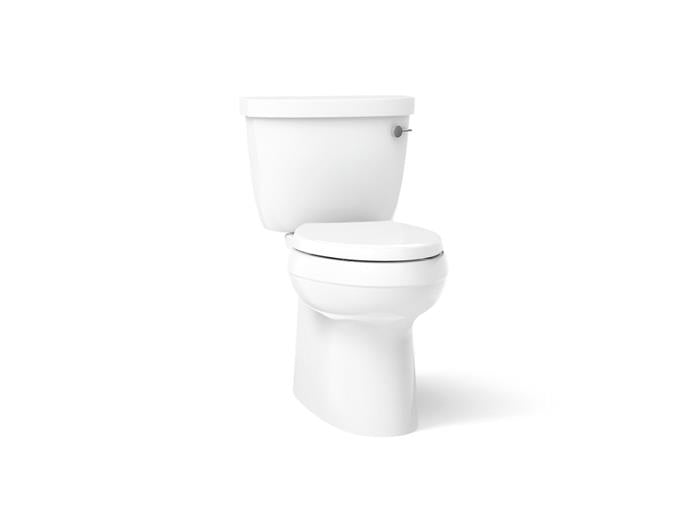 Kohler - Cimarron Class Five Two-Piece Elongated Toilet With Skirted Trapway, 1.28 Gpf