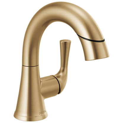 Delta - Kayra Single Handle Pull-Down Bathroom Faucet