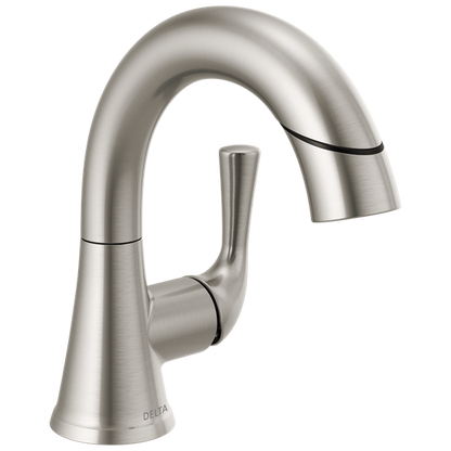 Delta - Kayra Single Handle Pull-Down Bathroom Faucet