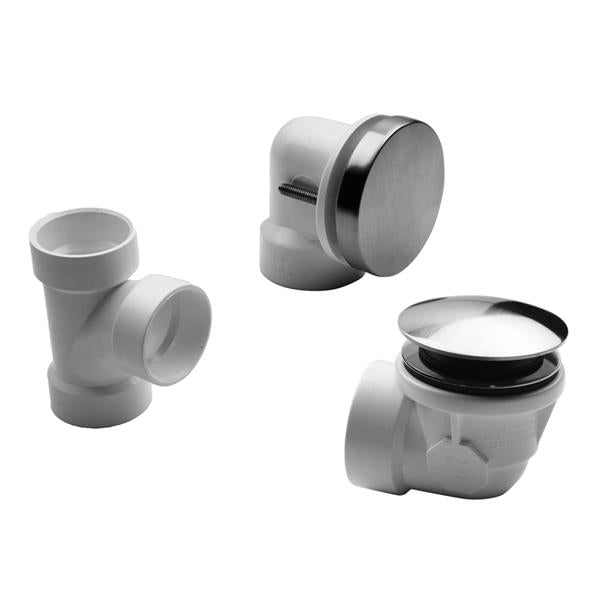 Jaclo - Toe-Control Drain Strainer With Round No Hole Faceplate Half Kit