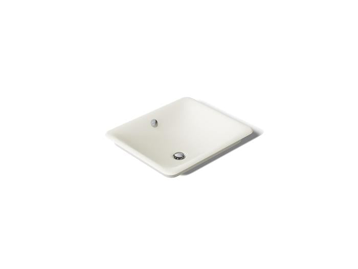 Kohler - Iron Plains 18-1/2 Inch Rectangular Drop-In/Undermount/Vessel Bathroom Sink With Overflow - Biscuit