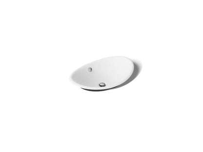 Kohler - Iron Plains 20-3/4 Inch Oval Vessel Bathroom Sink With Overflow