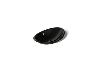 Kohler - Iron Plains 20-3/4 Inch Oval Vessel Bathroom Sink With Overflow