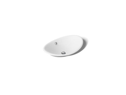 Kohler - Iron Plains 20-3/4 Inch Oval Vessel Bathroom Sink With Overflow