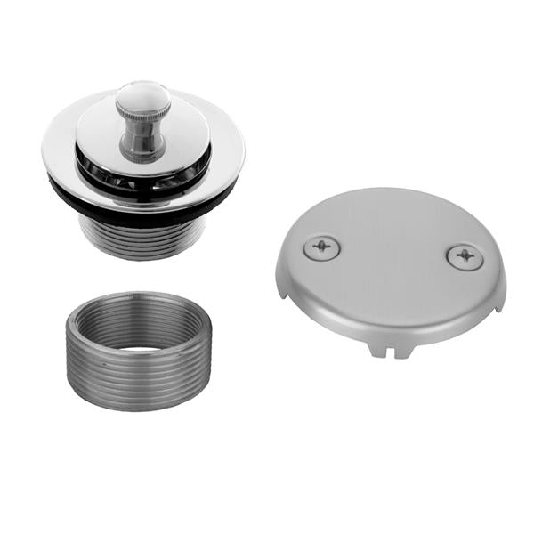 Jaclo - Lift and Turn Tub Drain Strainer with Faceplate (Two Hole)