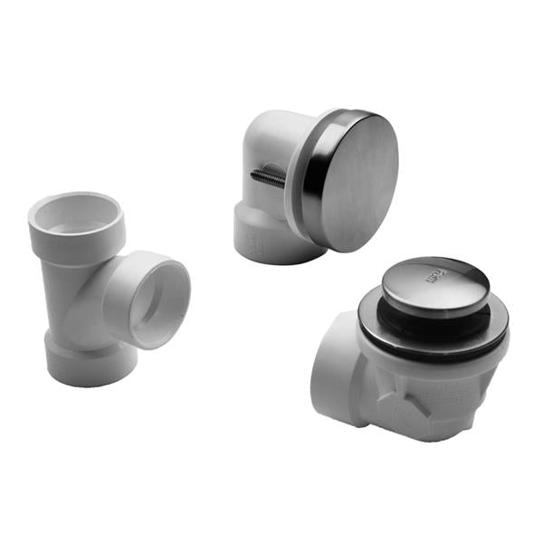 Jaclo - Toe-Control Drain Strainer With Round No Hole Faceplate Half Kit