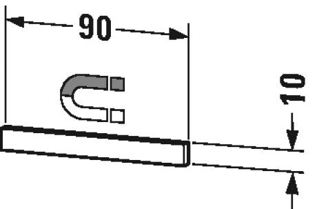 Duravit - Magnetic Bar Chrome