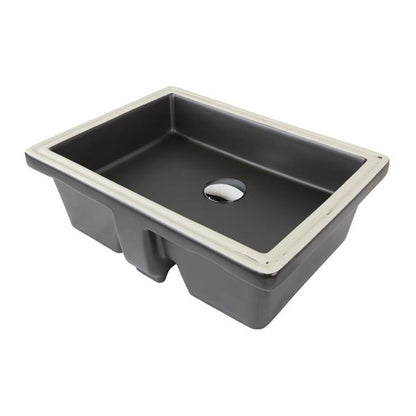 Lacava - Cube Under-Counter Porcelain Bathroom Sink With An Overflow. 19 3/4 InchW, 14 3/8 InchD, 5 3/4 InchH