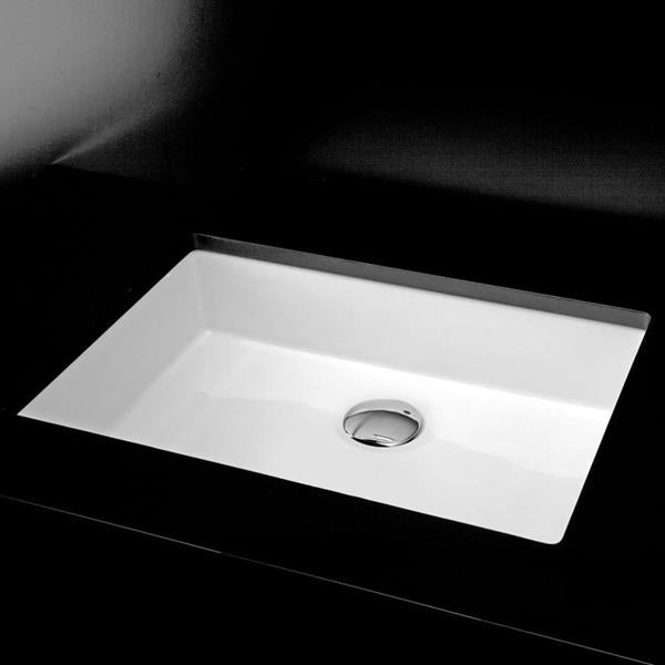 Lacava - Cube Under-Counter Porcelain Bathroom Sink With An Overflow. 19 3/4 InchW, 14 3/8 InchD, 5 3/4 InchH