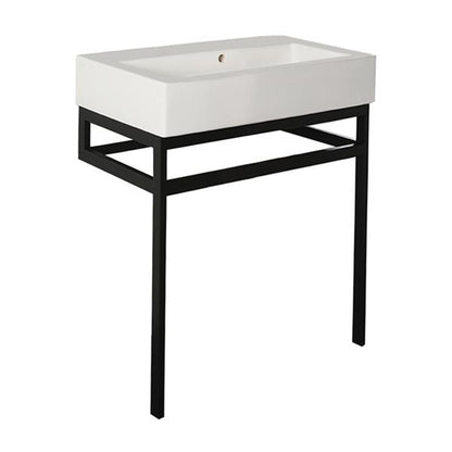 Lacava - Aquagrande Floor-Standing Metal Console Stand With A Towel Bar