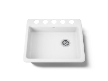 Kohler - Riverby 25 Inch Undermount Single-Bowl Kitchen Sink