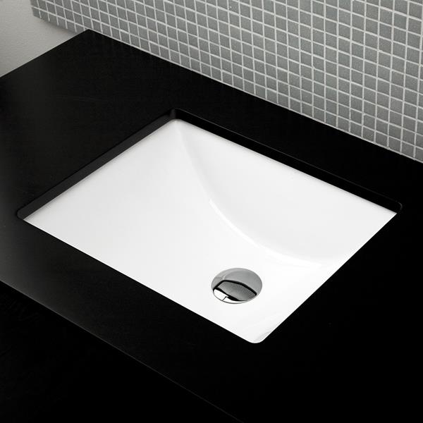 Lacava - Spring Under-Counter Porcelain Bathroom Sink With An Overflow