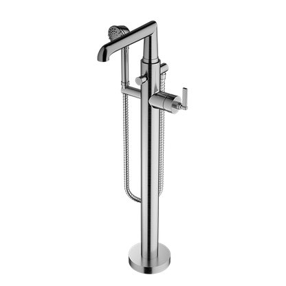 Santec - Lattice Trim - Floor Mount Tub Filler With Hand Shower