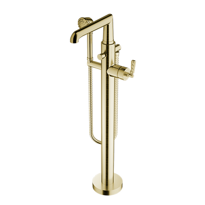 Santec - Lattice Trim - Floor Mount Tub Filler With Hand Shower