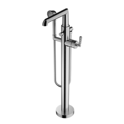 Santec - Lattice Trim - Floor Mount Tub Filler With Hand Shower