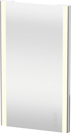 Duravit - XSquare 17 3/4 Inch Mirror with Lighting Chrome