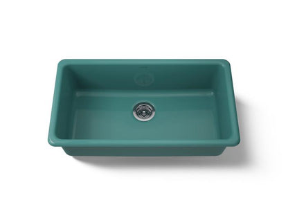 Kohler - Iron/Tones 33 Inch Top/Undermount Single Bowl Kitchen Sink