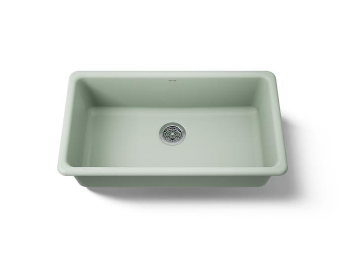 Kohler - Iron/Tones 33 Inch Top/Undermount Single Bowl Kitchen Sink