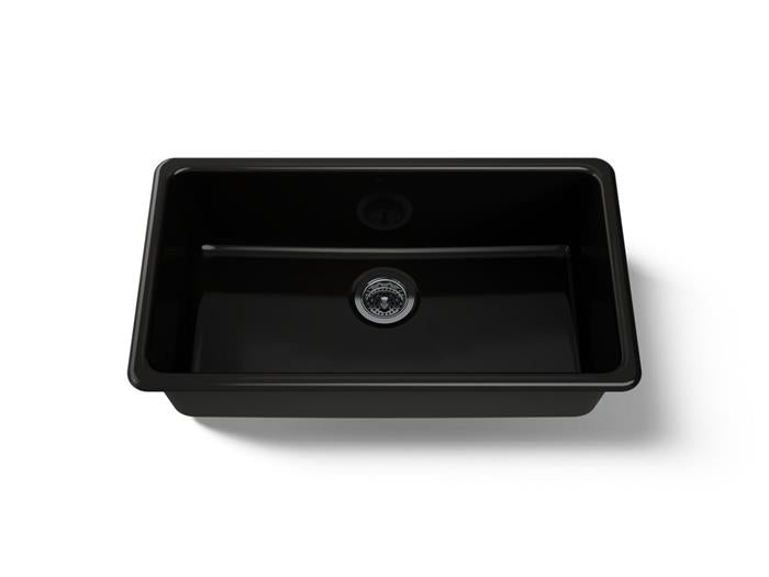 Kohler - Iron/Tones 33 Inch Top/Undermount Single Bowl Kitchen Sink