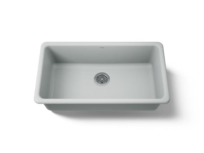 Kohler - Iron/Tones 33 Inch Top/Undermount Single Bowl Kitchen Sink