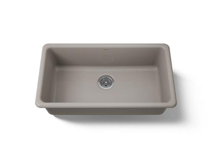 Kohler - Iron/Tones 33 Inch Top/Undermount Single Bowl Kitchen Sink