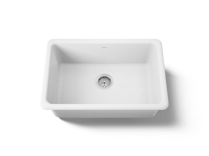 Kohler - Iron/Tones 27 Inch Top/Undermount Single Bowl Kitchen Sink