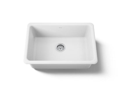 Kohler - Iron/Tones 27 Inch Top/Undermount Single Bowl Kitchen Sink
