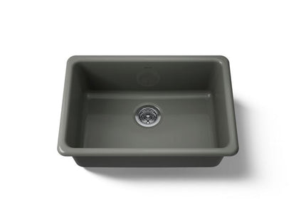 Kohler - Iron/Tones 27 Inch Top/Undermount Single Bowl Kitchen Sink
