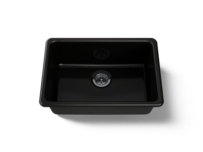 Kohler - Iron/Tones 27 Inch Top/Undermount Single Bowl Kitchen Sink